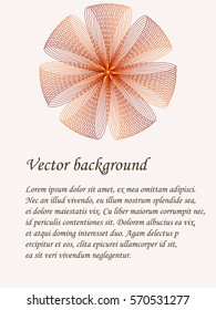 Orange abstract vector background. Can be used for invitations, scrapbooking.