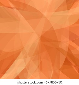 Orange abstract vector background from dynamic curves