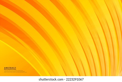 Orange Abstract Vector Background. Wave Background. Vector Illustration 