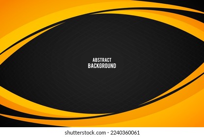 Orange Abstract Vector Background. Wave Background. Vector Illustration 