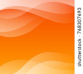 Orange Abstract Vector Background with Waves for Use in Design. Modern Colorful Texture.