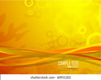 Orange abstract vector design