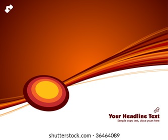 orange abstract vector illustration business background with plenty of copy space for you own text