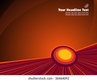orange abstract vector illustration business background with plenty of copy space for you own text