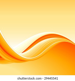 Orange Abstract Wave