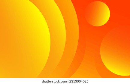 Orange abstract wave background. Dynamic shapes composition. Eps10 vector