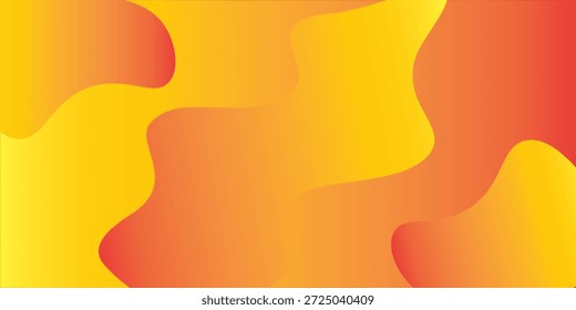 Fondo de onda abstracto naranja. Composición de Formas fluidas. Ilustración vectorial