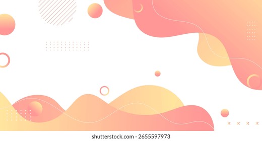 Fondo abstracto anaranjado de la onda, fondo minimalista simple