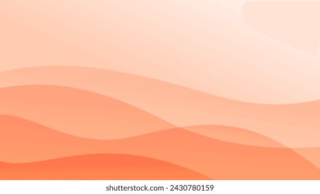 Orange abstract wave background presentation template