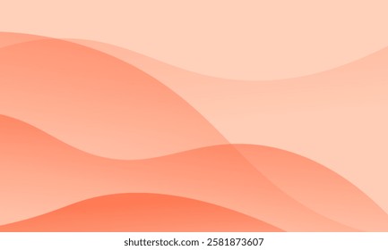 orange abstract wave background for presentation design, flyer, brochure
