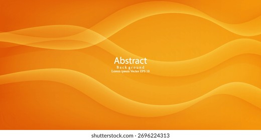Fondo de onda Abstractas naranja con flujo de gradiente suave. Diseño moderno de moda en Ilustración vectorial