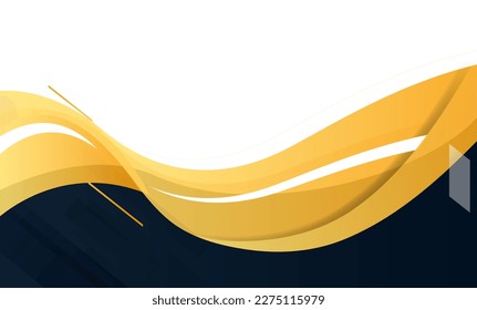 Orange abstract, wavy transition. Light to dark gradual yellow waves. Dune, desert, tulle, sunset, citrus, buddhist monk. Carrot hair. Gradual change. White background. Intangible Illustration Vector
