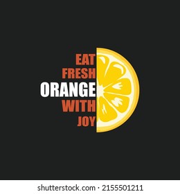 Orange. Werbeplakat. Vektorbild.
