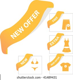 orange advertising. vector