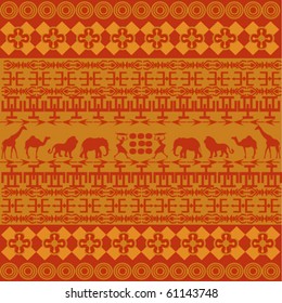 Orange African texture