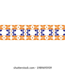 orange align tribe pattern for template ,ceramic ,tile, fabric and texture