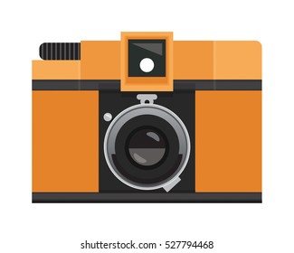 Orange Analog Film Camera 