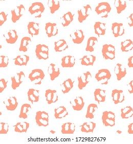 Orange Animal Leopard Seamless Pattern Background for fashion textiles, graphics and crafts