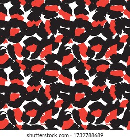 Orange Animal Leopard Seamless Pattern Background for fashion textiles, graphics and crafts