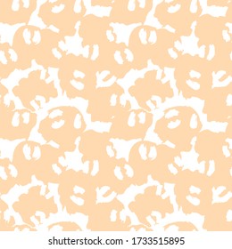 Orange Animal Leopard Seamless Pattern Background for fashion textiles, graphics and crafts