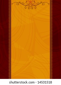 orange antique background, vector illustration
