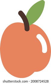 Álbum naranja, ilustración, vector sobre un fondo blanco.