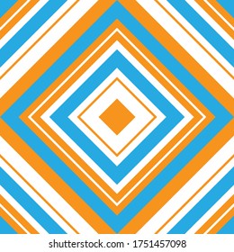 Orange Argyle diagonal striped seamless pattern background suitable for fashion textiles, graphics