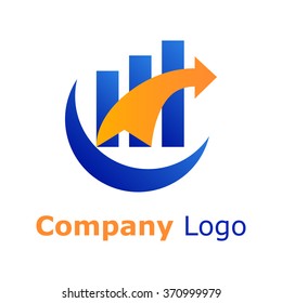 Orange arrow Company logo