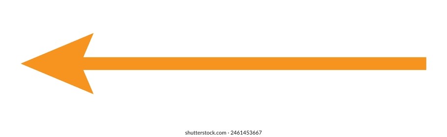 orange arrow icons for web design or logo template. simple orange icon. Eps10.