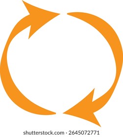 ícones de seta laranja para web design ou modelo de logotipo. ícone laranja simples. Eps10