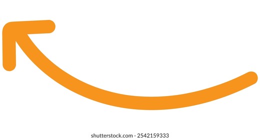 orangefarbener Pfeil, Vektorgrafik