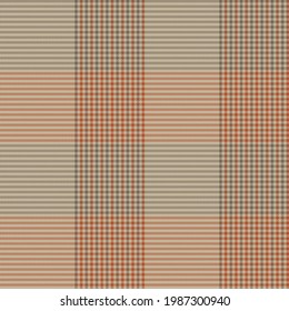 Orange Asymmetric Plaid textured seamless pattern suitable for fashion textiles and graphics