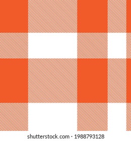 Orange Asymmetric Plaid textured seamless pattern suitable for fashion textiles and graphics
