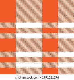 Orange Asymmetric Plaid textured seamless pattern suitable for fashion textiles and graphics