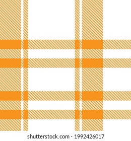 Orange Asymmetric Plaid textured seamless pattern suitable for fashion textiles and graphics