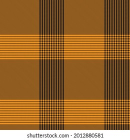 Orange Asymmetric Plaid textured seamless pattern suitable for fashion textiles and graphics