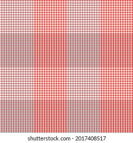 Orange Asymmetric Plaid textured seamless pattern suitable for fashion textiles and graphics