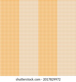Orange Asymmetric Plaid textured seamless pattern suitable for fashion textiles and graphics