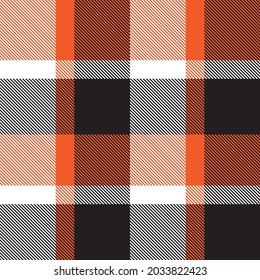 Orange Asymmetric Plaid textured seamless pattern suitable for fashion textiles and graphics