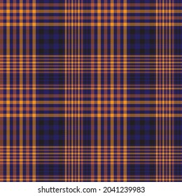 Orange Asymmetric Plaid textured seamless pattern suitable for fashion textiles and graphics