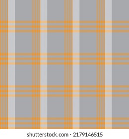 Orange Asymmetric Plaid textured seamless pattern suitable for fashion textiles and graphics