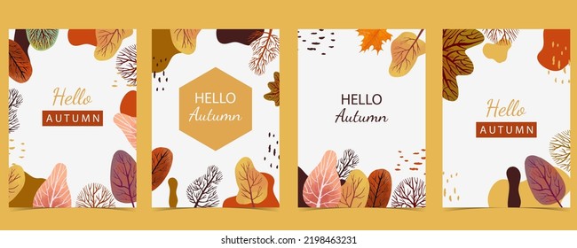 fondo naranja otoñal con árbol, bosque