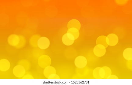 Orange autumn bokeh background, vector art illustration.