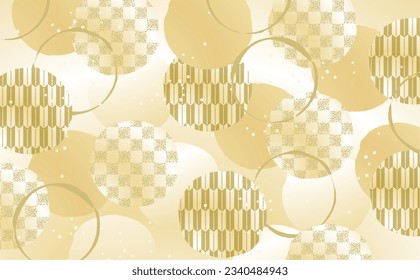 Orange, autumn Japanese style background material