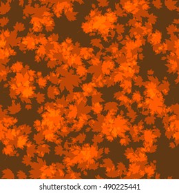 Orange autumn leaves