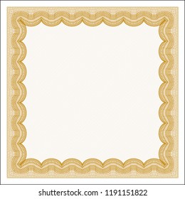 Orange Awesome Certificate template. Nice design. Detailed. Printer friendly. 