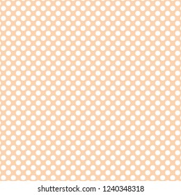 Orange Baby Pattern With White Polka Dots