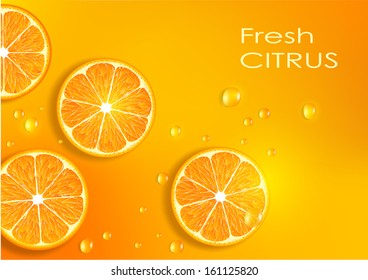 orange background