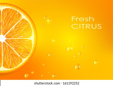 orange background