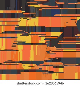 Orange and Gray Texture Twilight Sky Vector Background